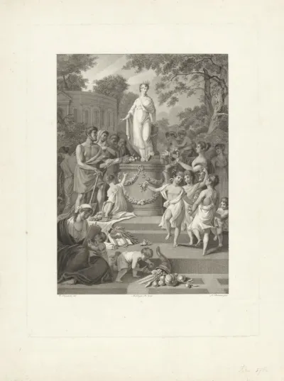 Allegorie op het 25-jarig bestaan van de Maatschappij tot Nut van 't Algemeen, 1809