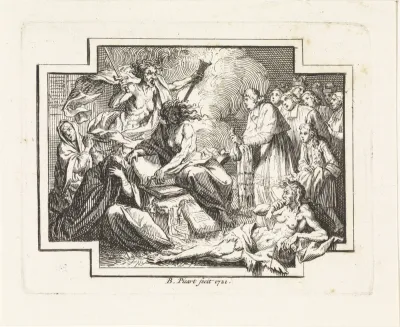Allegorie op het aanbidden van kwaad binnen de rooms-katholieke kerk