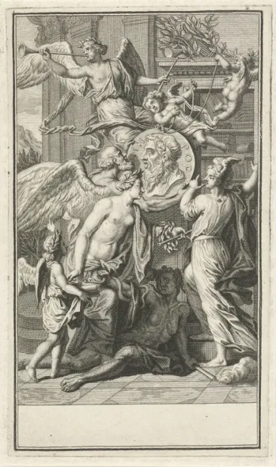 Allegorie op het genie van Homerus