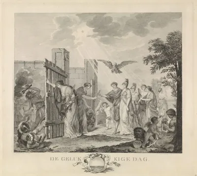 Allegorie op het herstel van de stadhouder Willem V, 1787