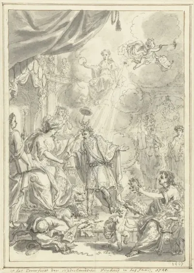 Allegorie op het jubileum van Nederlands Vrijheid, 1648-1748