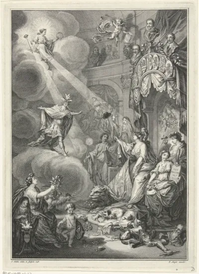 Allegorie op het jubileum van Nederlands Vrijheid, 1748