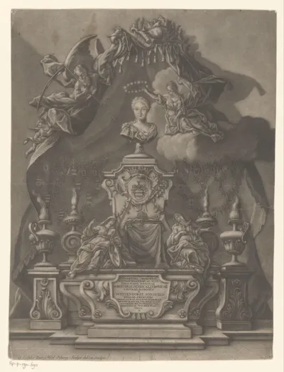 Allegorie op het overlijden van Dorothea Louise von Wittenhorst-Sonsfeld
