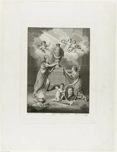 Allegorie op het overlijden van Joan Melchior Kemper, 1824