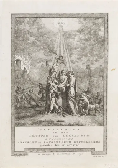 Allegorie op het sluiten van de Alliantie, 1795