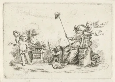 Allegorie op het tweede eeuwfeest van het beleg van Alkmaar, 1773