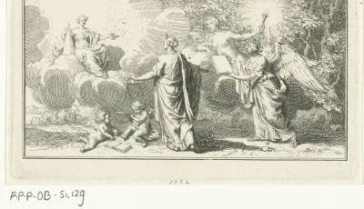 Allegorie op het werk van Jacques Auguste de Thou