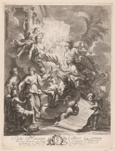 Allegorie op Jean-Baptiste Michel Colbert