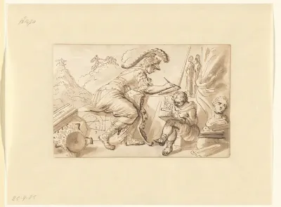 Allegorie op kunst en wetenschap
