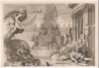 Allegorie op Lodewijk XIV (bovenste deel)