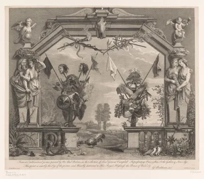 Allegorie op oorlog en vrede