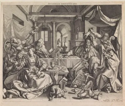 Allegorie op rijkdom, wellust en domheid