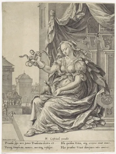 Allegorie op Voorzichtigheid en Onschuld