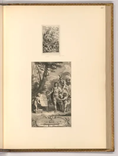 Allegorien mit Ludwig XIV.; Chérubin d'Orléans