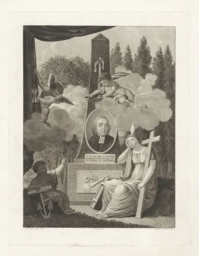 Allegorisch grafmonument voor Adolf Frederik van der Scheer