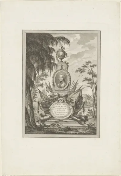 Allegorisch grafmonument voor Frederik, prins van Oranje-Nassau, 1799