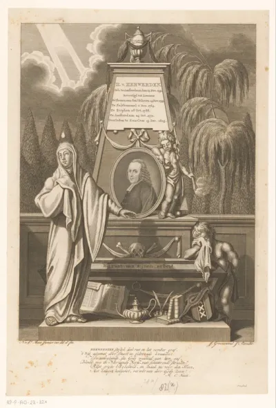 Allegorisch grafmonument voor Henricus van Herwerden