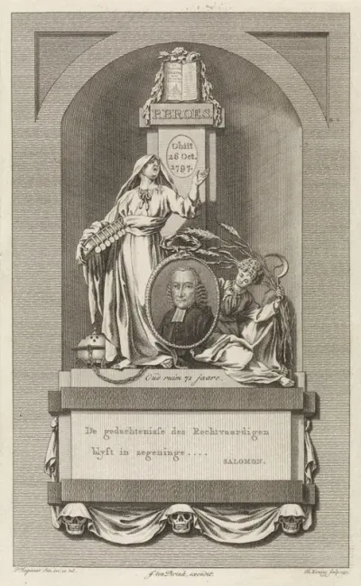 Allegorisch grafmonument voor Petrus Broes