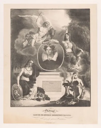 Allegorisch grafmonument voor Wilhelmina van Pruisen