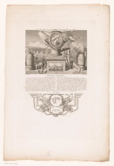 Allegorisch portret van Abraham Duquesne