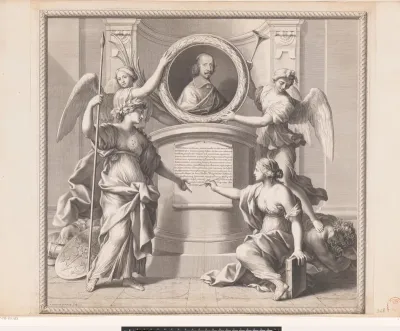 Allegorisch portret van Giulio Raimondo Mazarino