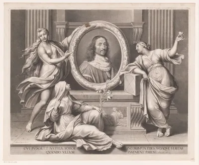 Allegorisch portret van Guillaume de Lamoignon