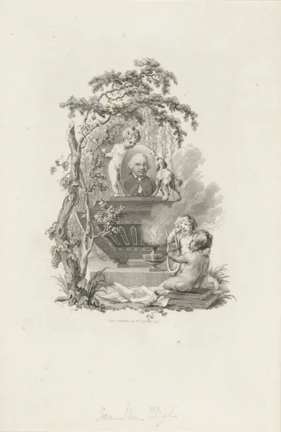 Allegorisch portret van Jan van Dijk
