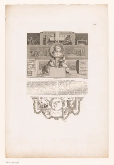Allegorisch portret van Lodewijk IX de Heilige