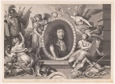 Allegorisch portret van Lodewijk XIV (bovenste deel)