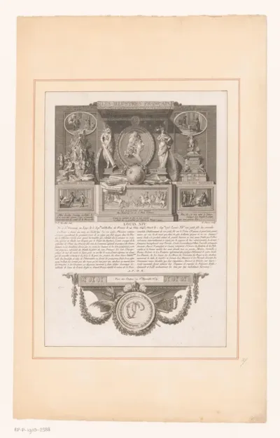 Allegorisch portret van Lodewijk XIV