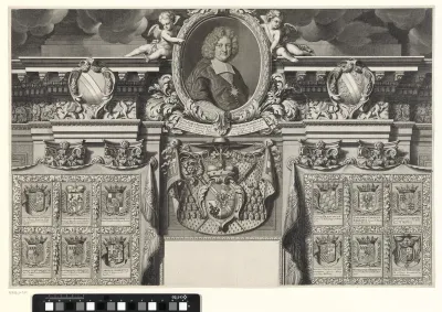 Allegorisch portret van Wilhelm Egon von Fürstenberg-Heiligenberg, onderste deel
