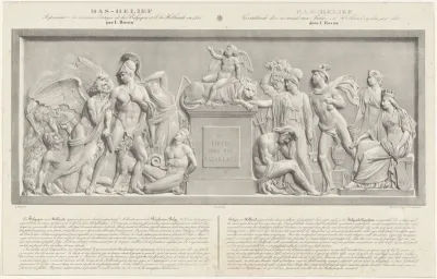 Allegorisch sculptuur op de Belgische Revolutie, 1830
