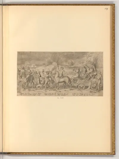 Allegorische Darstellung, Triumphzug auf das Leben