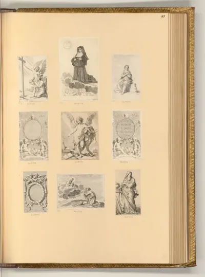 Allegorische Figuren, Titelvignetten und Heilige