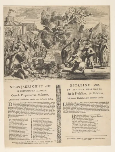 Allegorische overwinning van de Katholieke Kerk op het Ottomaanse Rijk