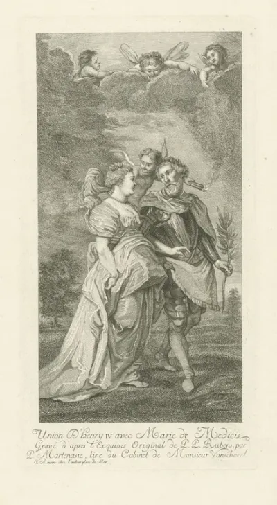 Allegorische voorstelling met Hendrik IV en Maria de' Medici
