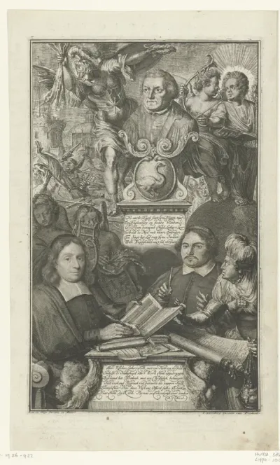 Allegorische voorstelling met Maarten Luther