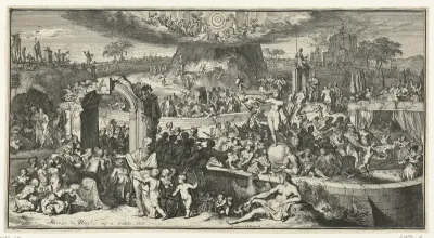 Allegorische voorstelling met Tabula Cebetis
