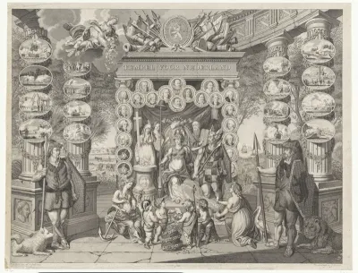 Allegorische voorstelling op de vrijheid en de godsdienst volgens de patriotten