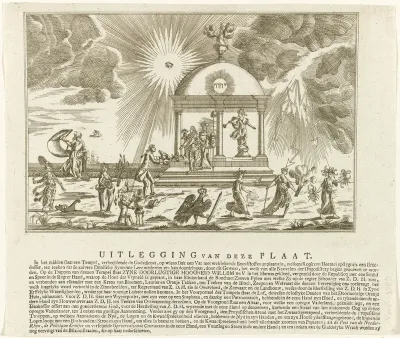 Allegorische voorstelling op prins Willem V, 1787