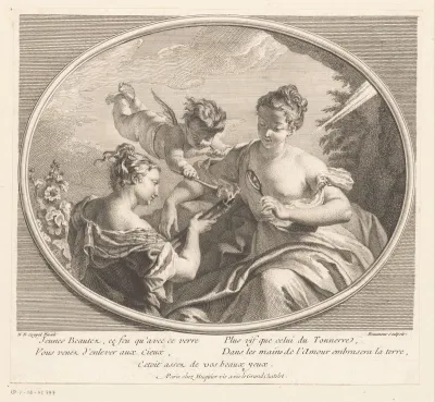 Allegorische voorstelling over de oorsprong van vuur