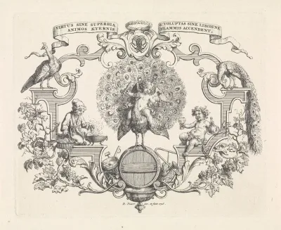 Allegorische voorstelling ter gelegenheid van het huwelijk van Johanna Pauw en Ysbrand Vincent in 1726 te Amsterdam