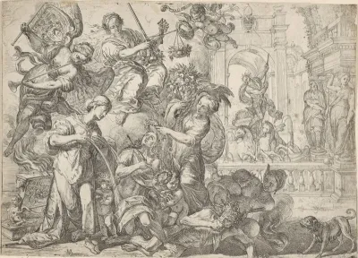 Allegorische voorstelling van de vrede