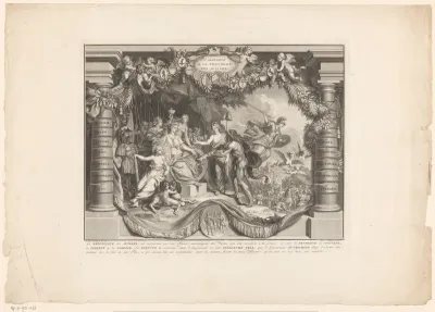 Allegorische voorstelling van de Zwitserse Confederatie