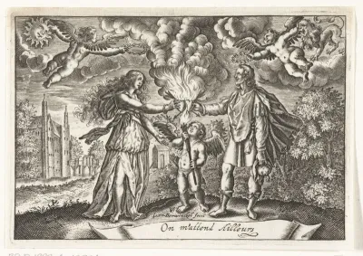 Allegorische voorstelling van het huwelijk