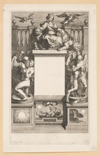 Allegorische voorstelling van Maria de' Medici en de relatie tot haar zoon Lodewijk XIII