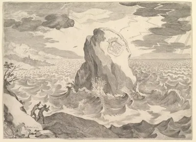 Allegory Against the Pelagian Heresy (Allégorie contre l'hérésie pélagienne et  armoiries de la duchesse d'Aiguillon)