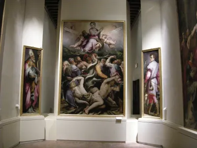 Allegory of Conception and two Saints