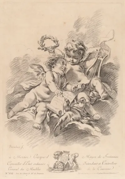 Allegory of Music with Two Cherubs and Doves (100)