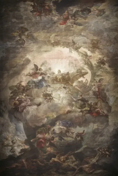 Allegory of the donation of the Casino to Queen María Isabel de Braganza by the Municipality of Madrid